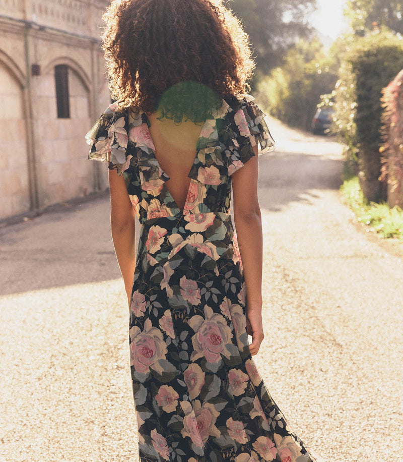 AMIRA DRESS -- ROSE GARDEN FLORAL