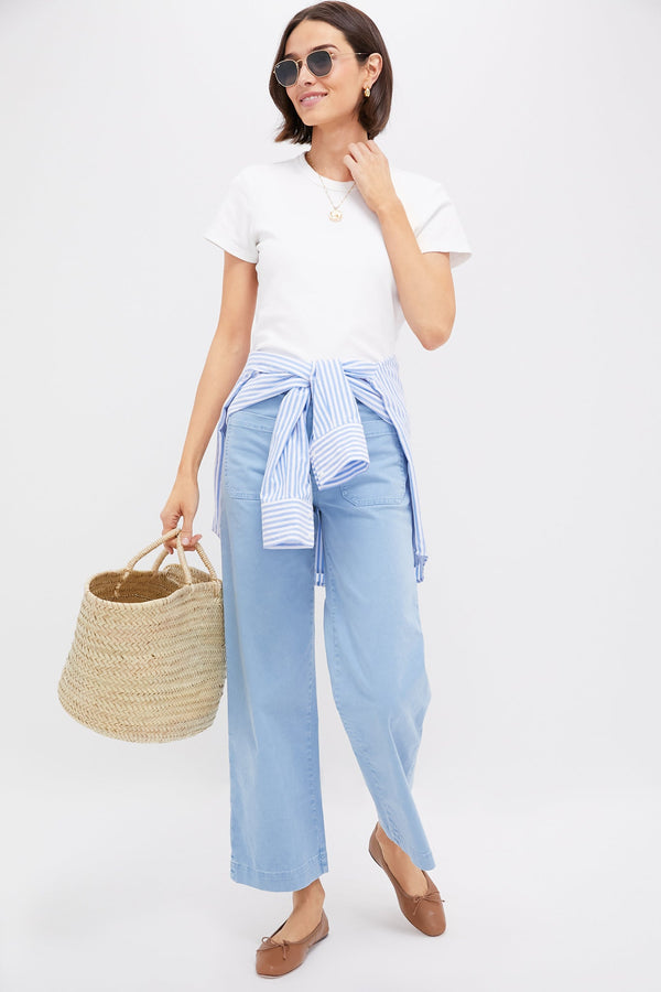 Washed Blue Sailor Pant